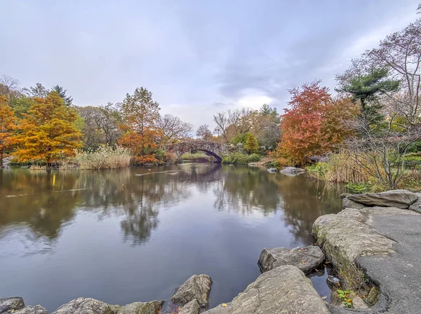 Gapstow Brug Een Van Iconen Van Central Park Manhattan New — Stockfoto