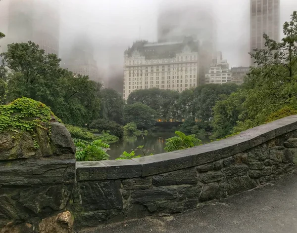 Gapstow Most Jest Jedną Ikon Manhattanu Nowym Jorku Central Park — Zdjęcie stockowe