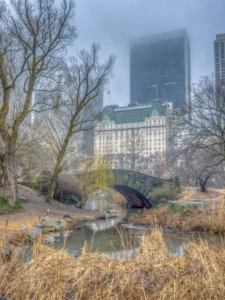 Puente Gapstow Uno Los Iconos Central Park Manhattan Ciudad Nueva — Foto de Stock