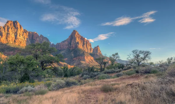 Zion National Park Parque Nacional Estadounidense Situado Suroeste Utah Cerca — Foto de Stock