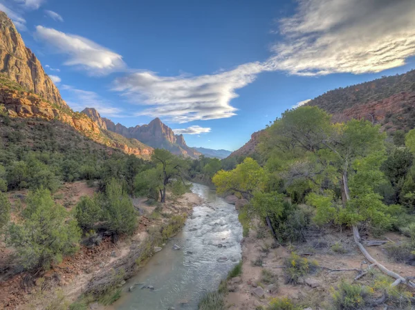 Zion National Park Parque Nacional Americano Localizado Sudoeste Utah Perto — Fotografia de Stock