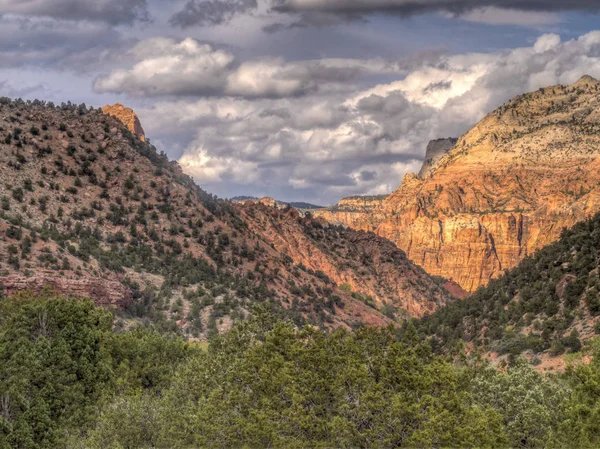 Zion National Park Parque Nacional Americano Localizado Sudoeste Utah Perto — Fotografia de Stock