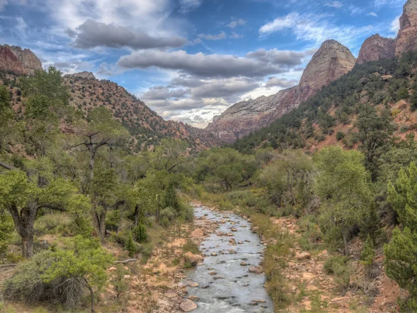 Zion Nemzeti Park Egy Amerikai Nemzeti Park Délnyugati Utahban Közelében — Stock Fotó