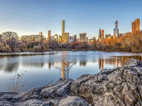 Central Park Lago — Foto de Stock