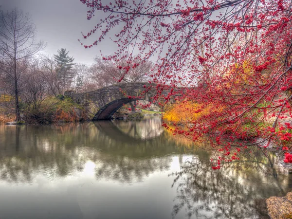 Gapstow Köprü Central Park New York Talyan — Stok fotoğraf