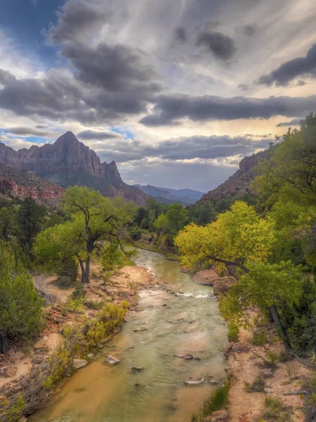 Zion National Park Amerikansk Nationalpark Sydvästra Utah Nära Staden Springdale — Stockfoto