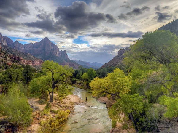 Zion National Park Parco Nazionale Americano Situato Nel Sud Ovest — Foto Stock