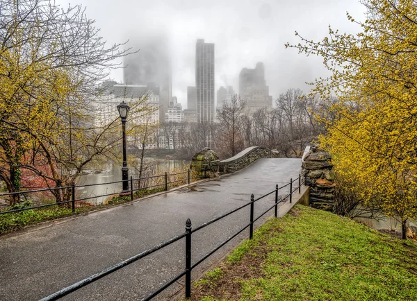 Ponte Gapstow Central Park New York Ity — Foto Stock