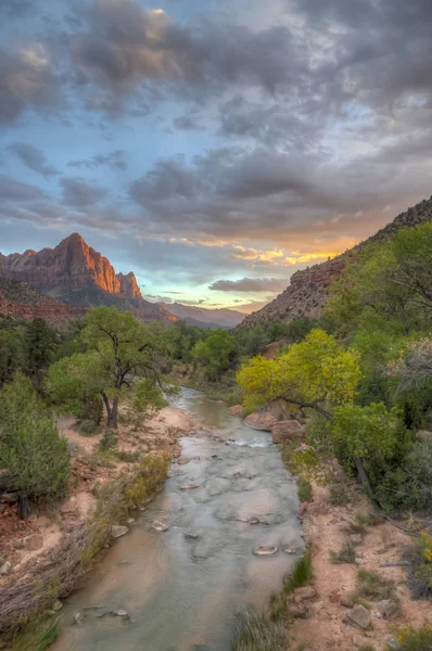 Zion National Park Amerikansk Nationalpark Sydvästra Utah Nära Staden Springdale — Stockfoto