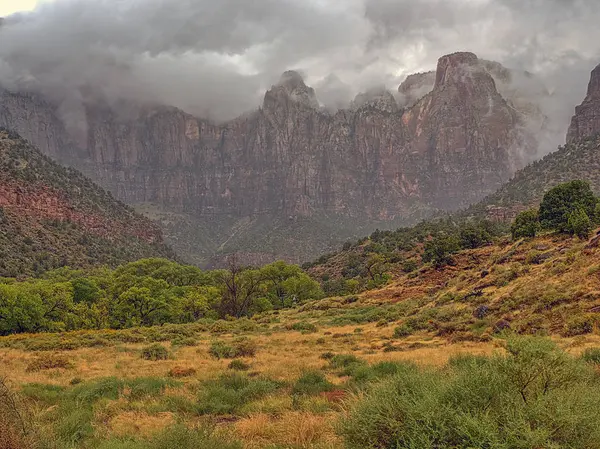 Zion National Park Parco Nazionale Americano Situato Nel Sud Ovest — Foto Stock