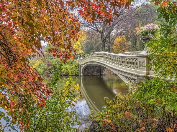 Puente Proa Nueva York Central Park Manhattan —  Fotos de Stock