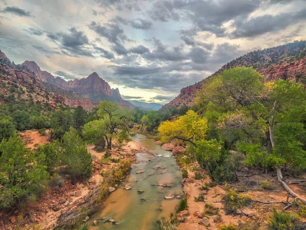 Zion National Park Parco Nazionale Americano Situato Nel Sud Ovest — Foto Stock