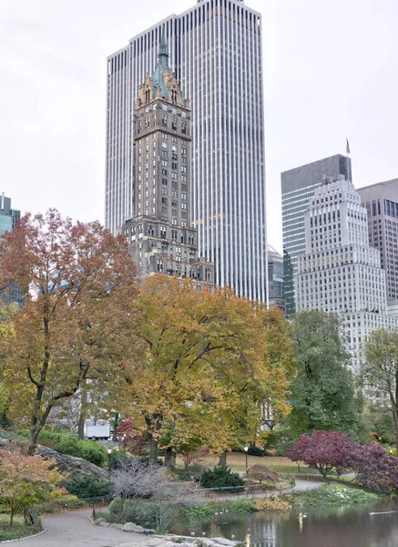 Central Park Manhattan New York City Podzim — Stock fotografie