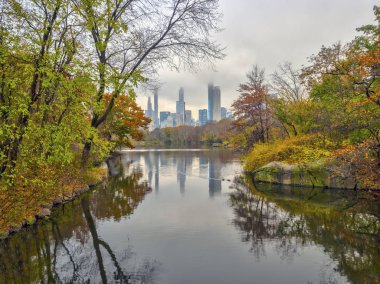 Central Park, sonbahar Manhattan, New York'ta
