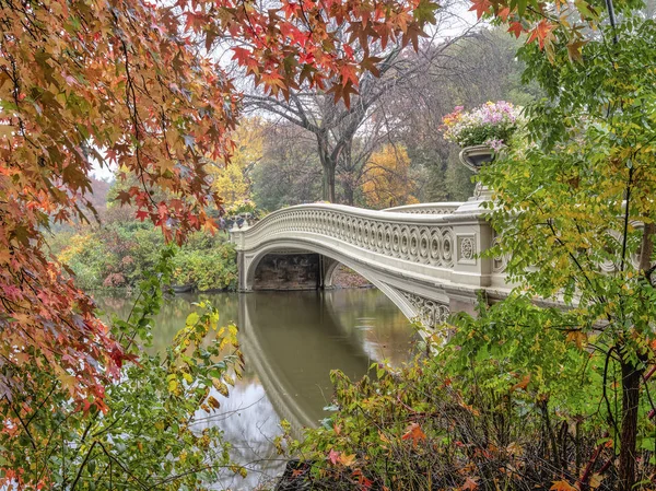Мост Боу Нью Йорке Центральный Парк Манхэттена — стоковое фото