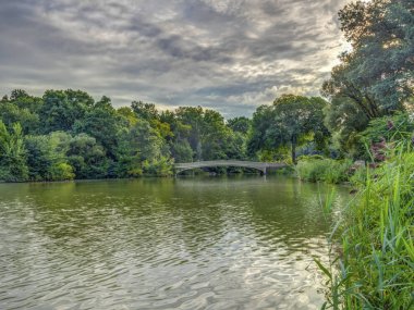 New York City, Central Park Manhattan yay Köprüsü