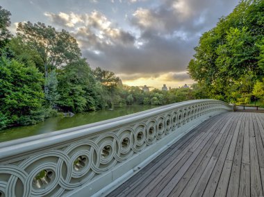 New York City, Central Park Manhattan yay Köprüsü