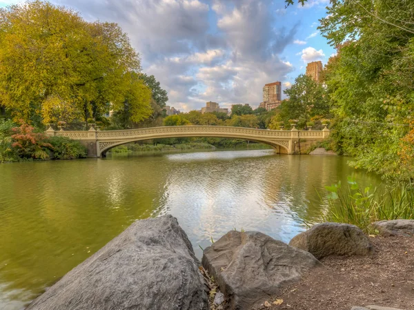 Puente de proa, Central Park, New York Cit — Foto de Stock