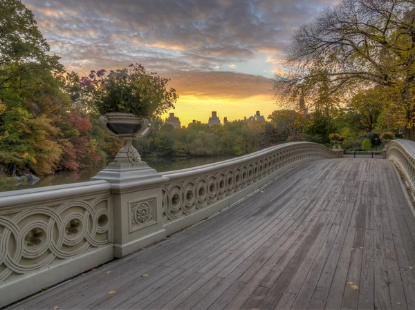 Bow Bridge, Central Park, Nowy Jork CIT — Zdjęcie stockowe