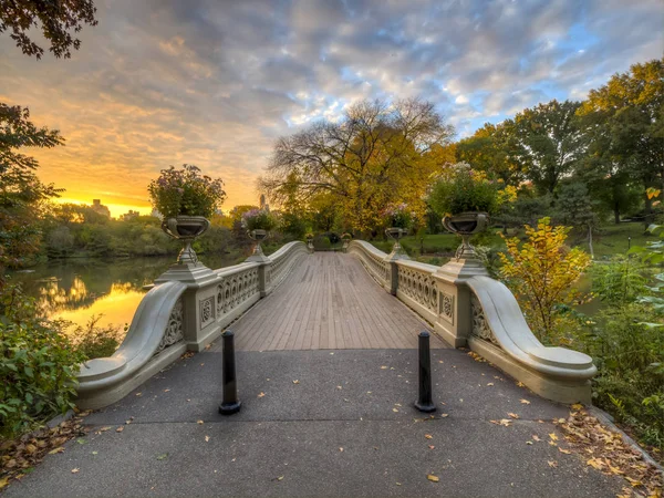 Ponte di prua, Central Park, New York Cit — Foto Stock