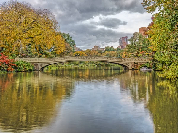 Puente de proa, Central Park, New York Cit — Foto de Stock