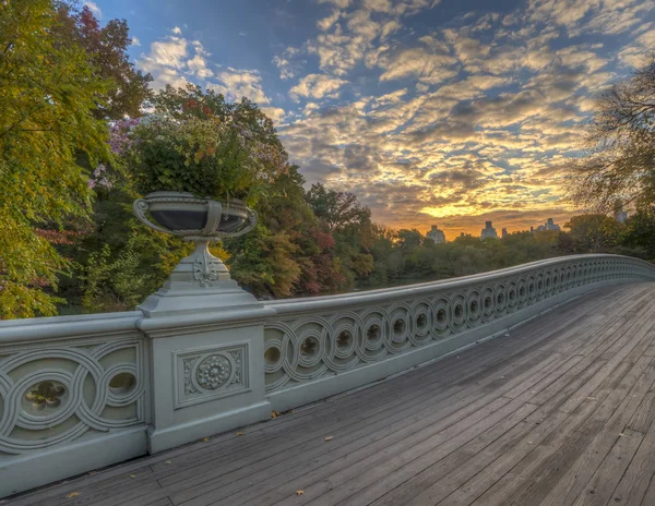 Ponte Bow, Central Park, New York Cit — Fotografia de Stock