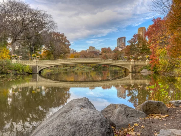 Ponte Bow, Central Park, New York Cit — Fotografia de Stock