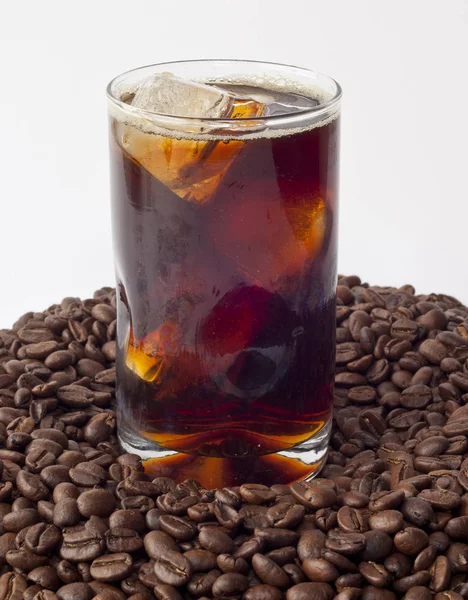 Склянка крижаної кави — стокове фото