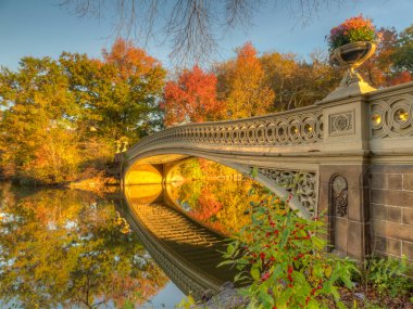 Pruva köprüsü, Central Park, New York Sonbaharda