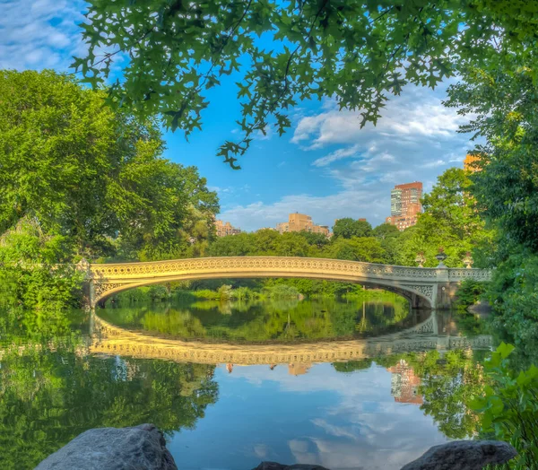 Bow Bridge Central Park New York City — Stockfoto