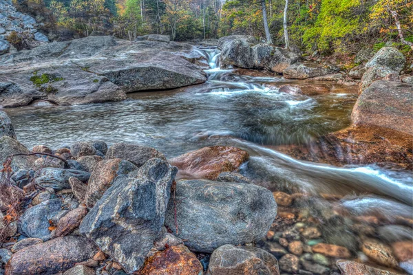 Automne Rivière Swift Dans New Hampshire — Photo