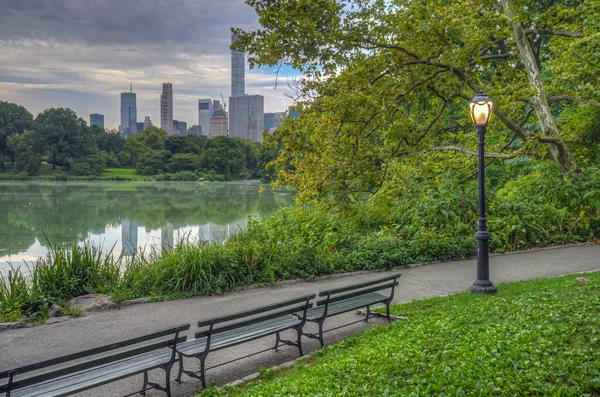 Lake Central Park New York City Manhattan — Stock Photo, Image