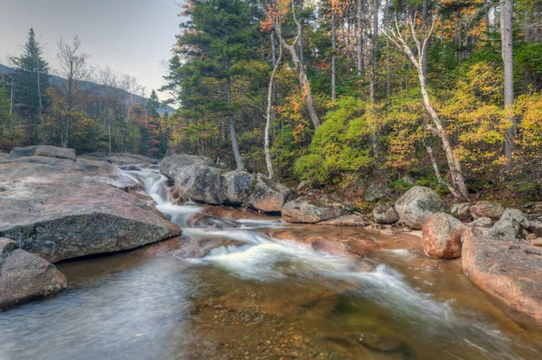 Autunno Fiume Swift Nel New Hampshire — Foto Stock