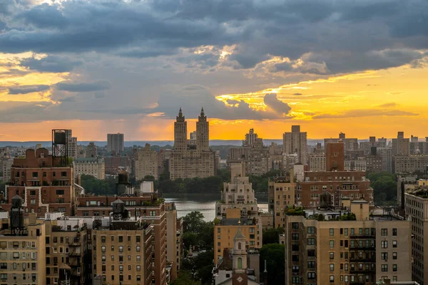 New York City Övre Äta Sida Vid Solnedgången — Stockfoto