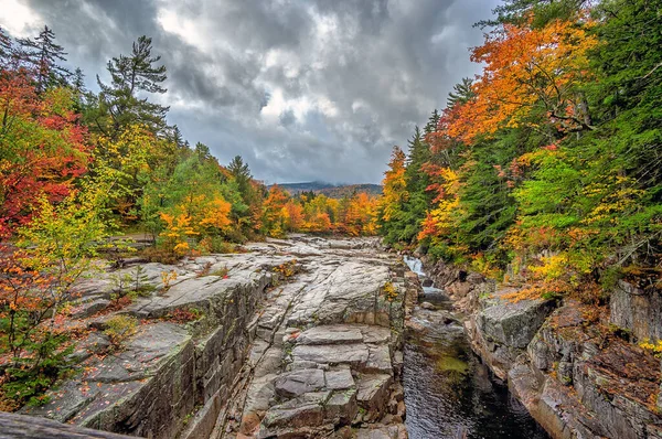 Herbst Swift River New Hampshire — Stockfoto