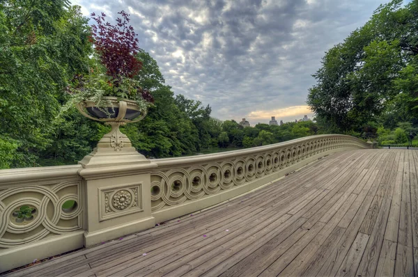 Bow Bridge Central Park New York City — Stockfoto