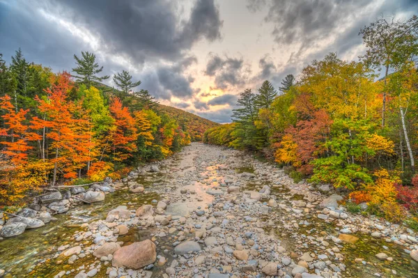 Hösten Vid Swift Floden New Hampshire — Stockfoto