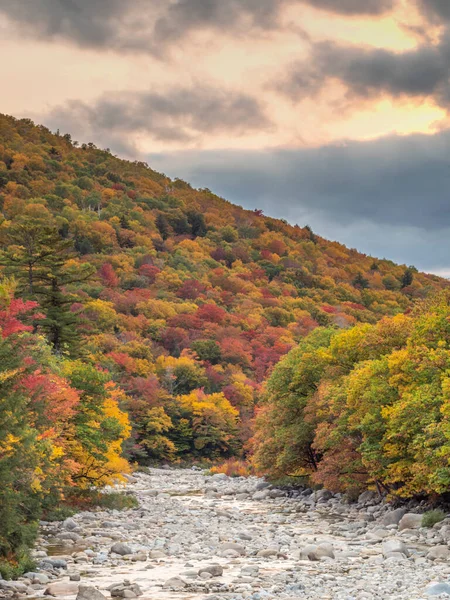 Herbst Swift River New Hampshire — Stockfoto