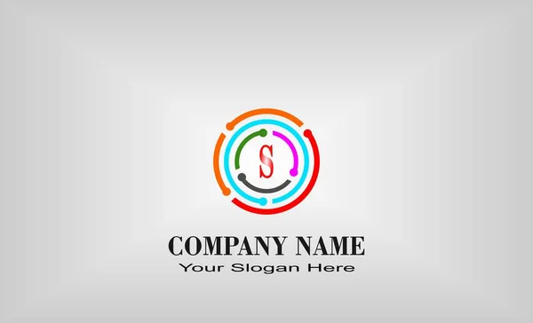 Creative Unique Letter Design Logo — Stock Vector