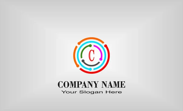 Creative Unique Letter Design Logo — Stock Vector