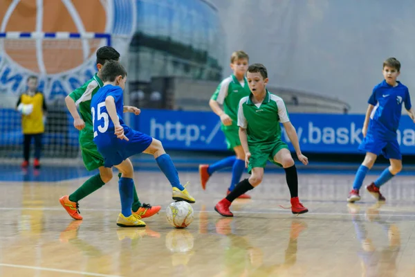 Concursos Futsal Entre Niños Dynamo Krylatskoye — Foto de Stock