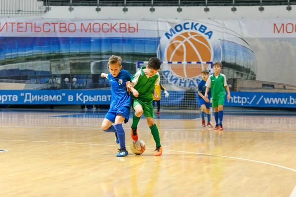 Competizioni Futsal Tra Bambini Dinamo Krylatskoye — Foto Stock