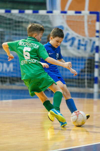 Соревнования по мини-футболу среди детей в "Динамо" в Крылатском
