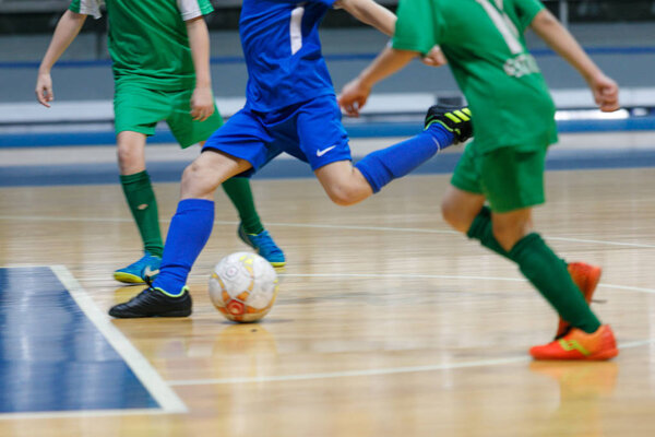 Соревнования по мини-футболу среди детей в "Динамо" в Крылатском
