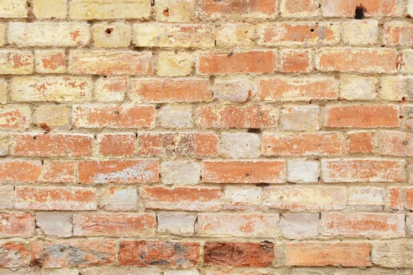 Detail Old Brick Wall Distressed Faded Ideal Grunge Background Texture — Stock Photo, Image