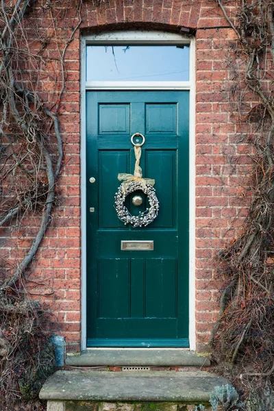 Winslow Egyesült Királyság 2019 December Főbejárati Ajtó Egy Ház Előtt — Stock Fotó