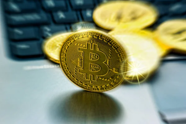 Litecoin Criptomonedas Minería Computadoras Bitcoin — Foto de Stock