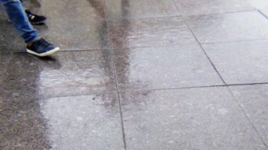 yansıma asfalt yağmur yayalar