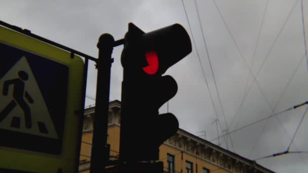 Segurança Semáforo — Vídeo de Stock