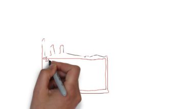 çevre kirliliği fabrikası animasyon